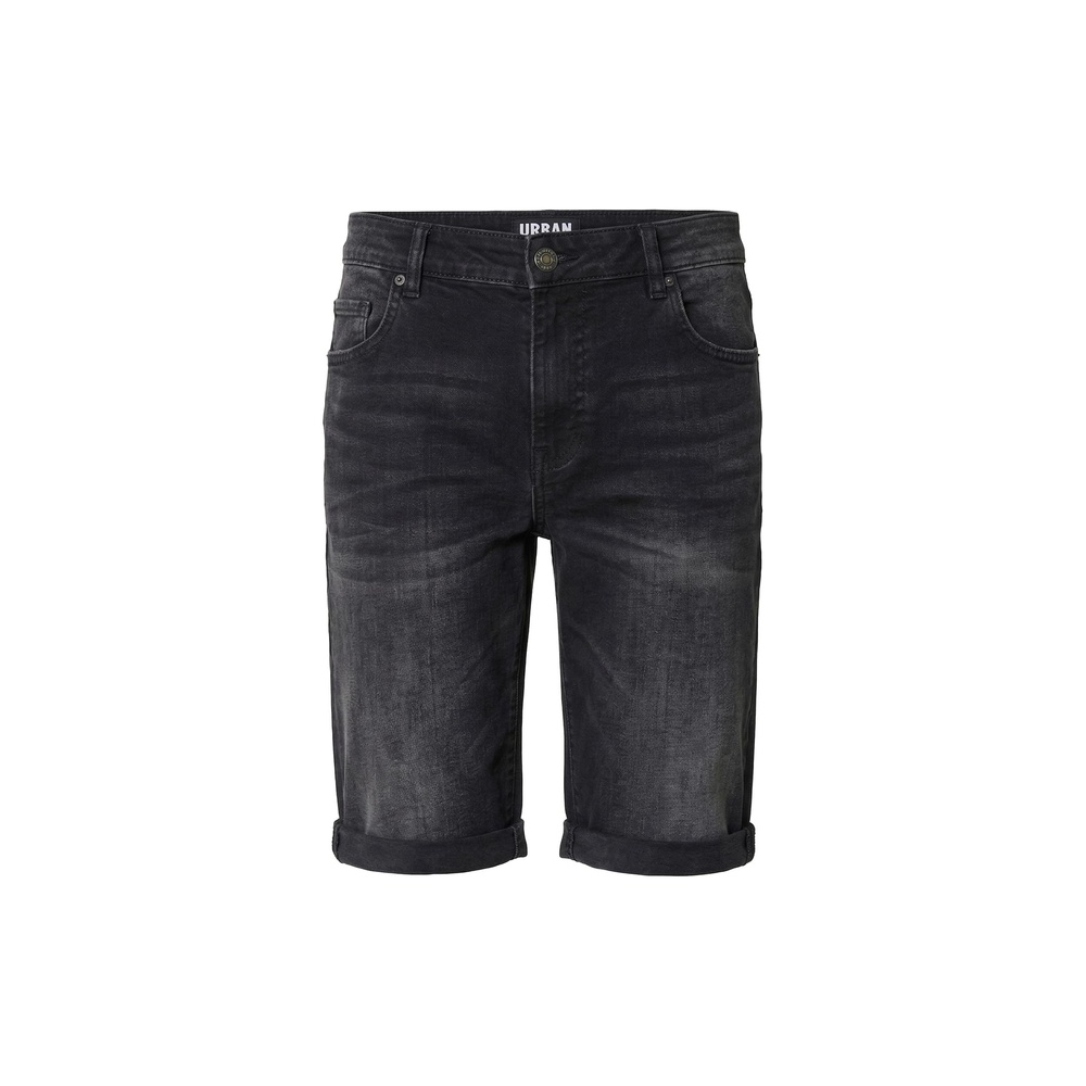 Urban Classics - Basic Slim Fit Jeans Pantalon court - Noir